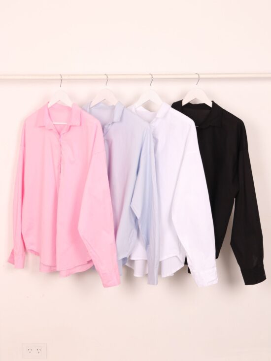 Camisa Over Poplin Varios Colores