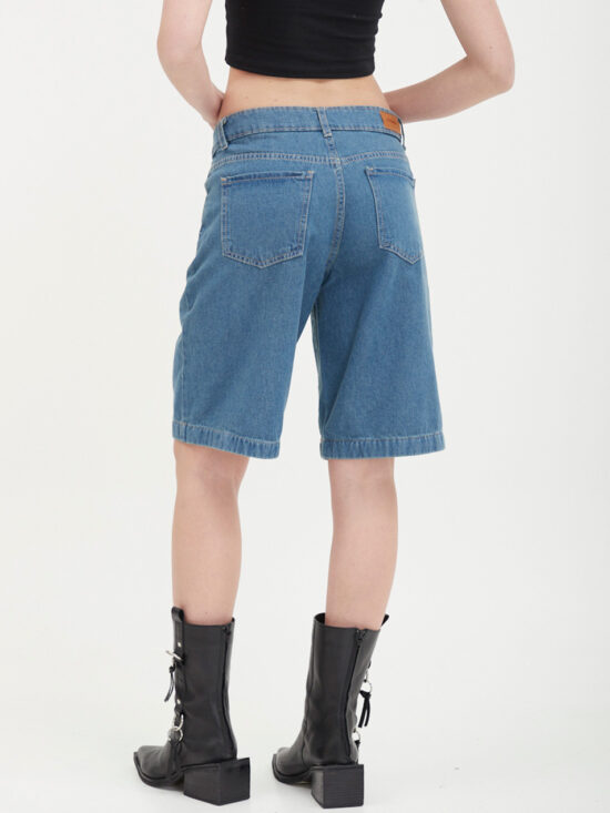 Bermuda Celeste Opaco Semi-Matizado Ruedo Ancho