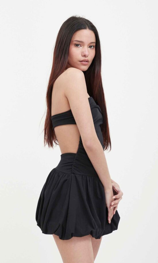 Vestido Globo Strapless