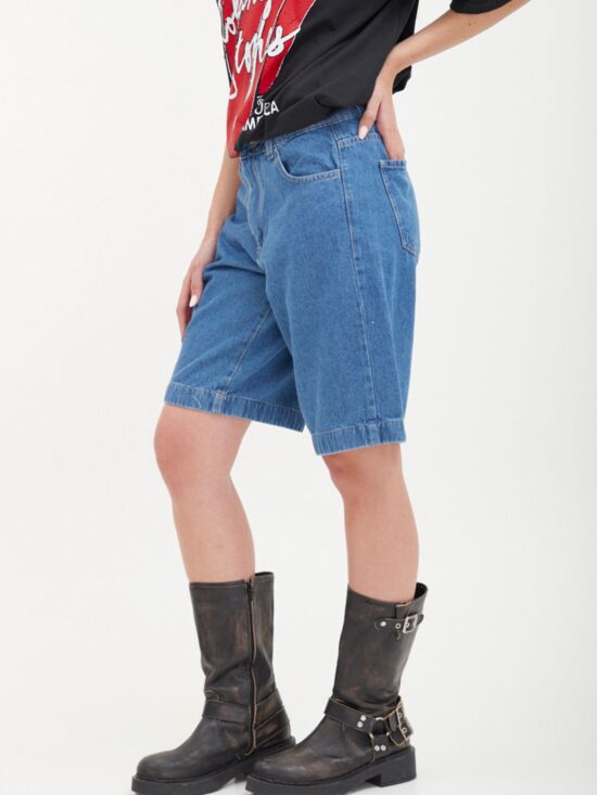 Bermuda Celeste Opaco Ruedo Ancho