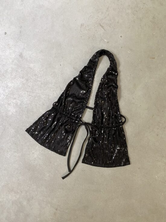 Top Pechera Lentejuelas Con Tiras
