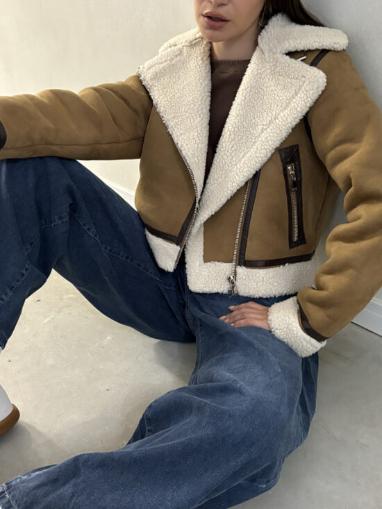 Gamulan Camel Gamuza Corderito Crema