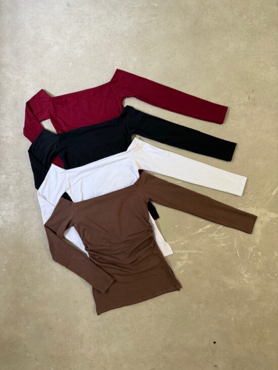 Remera Mangas largas Hombros Descubiertos