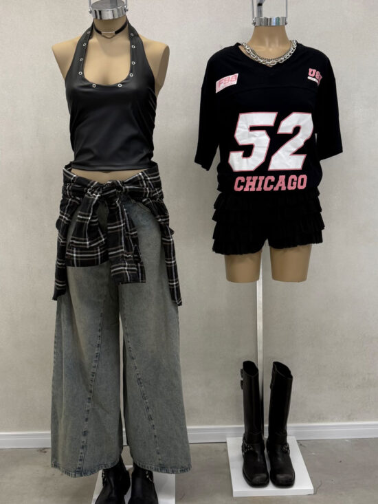 Musculosa Halter Cuerina Ojalillos