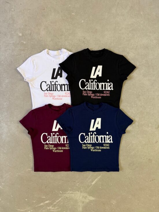 Remera Baby Tee LA California
