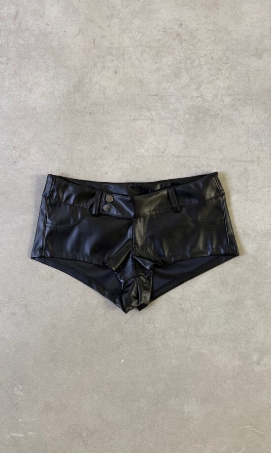 Short Tiro Bajo Engomado<span> - </span>Negro, U