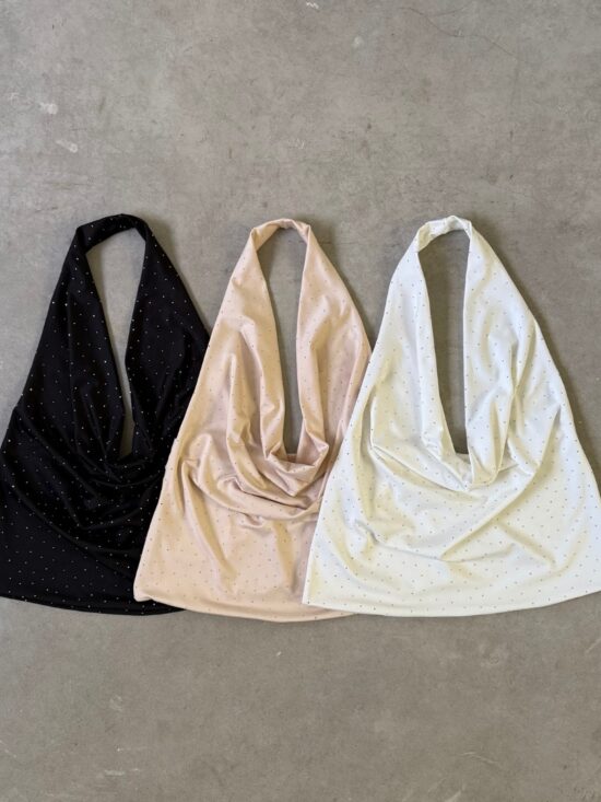 SS-Top Halter Cuello  Buche Hotfix