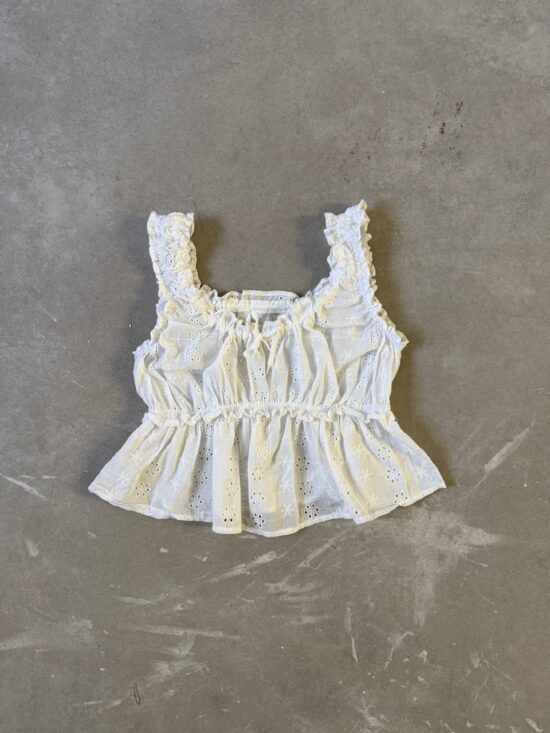 Musculosa Breteles Con Frunce Broderie