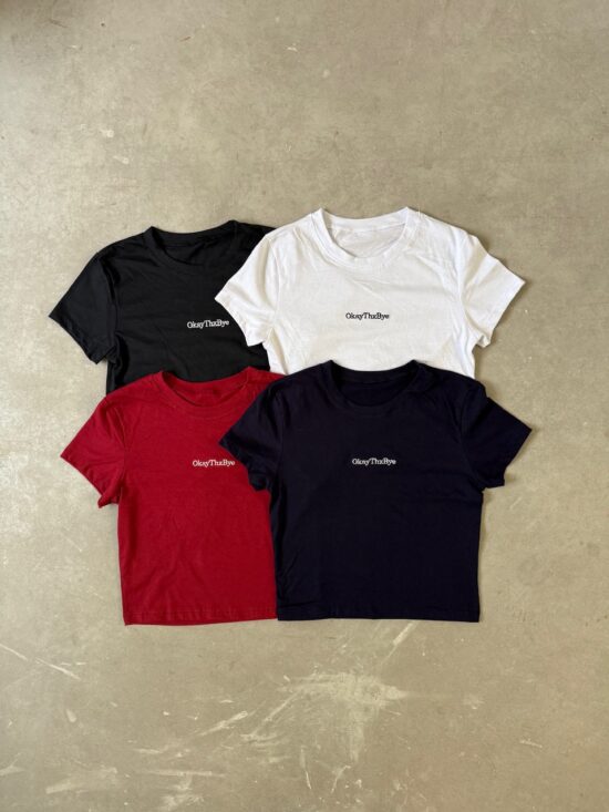 Remera Little  OkayThxBye Bordado