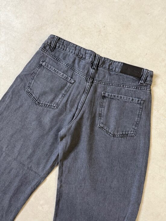 Baggy Gris Tiro Bajo Gastado