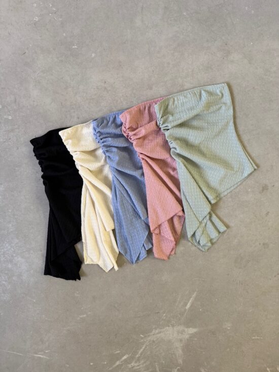 Strapless Con Volado Lateral Bambula