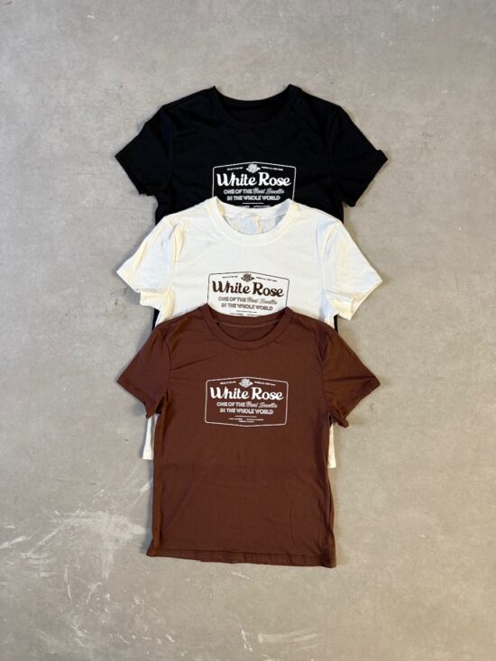 Remera Little White Rose