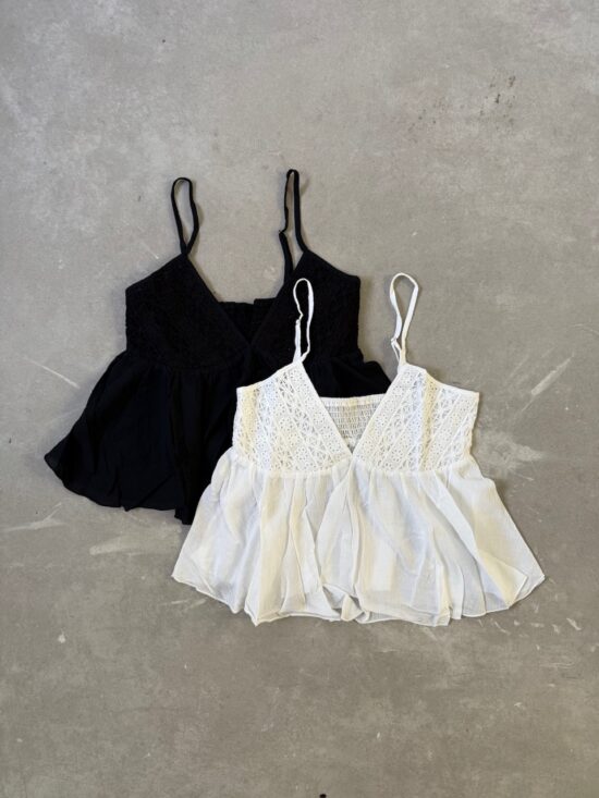 Blusa Broderie con Volado