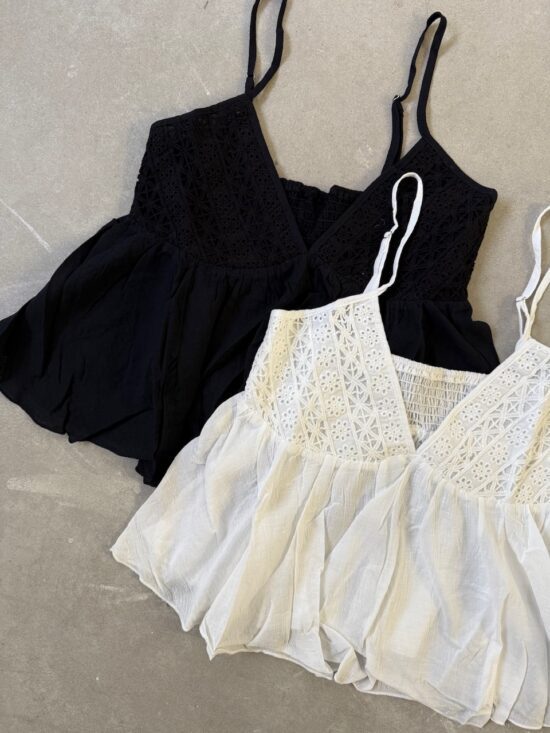 Blusa Broderie con Volado