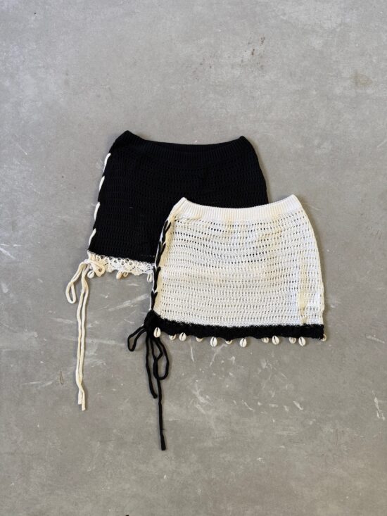 Falda Crochette con Puntilla y Tiras