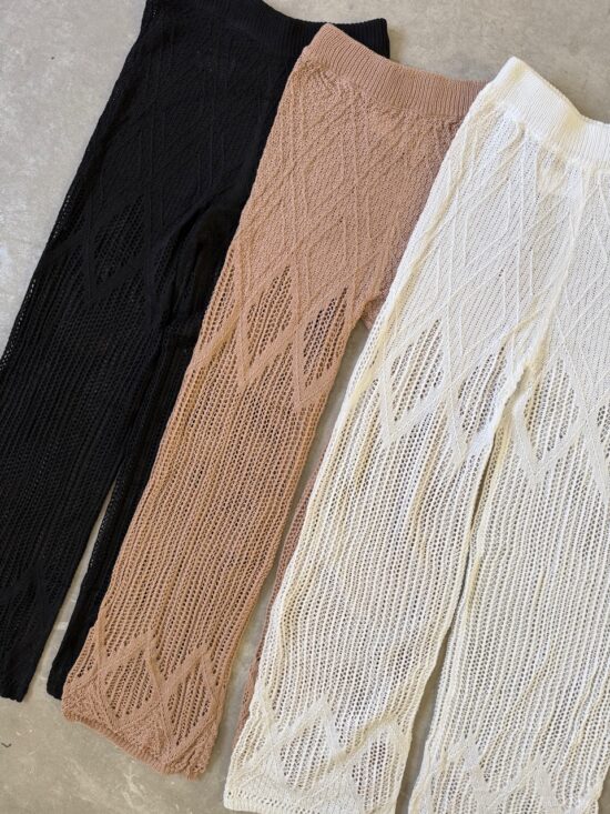 Pantalón Ancho Tejido con Elastico en la Cintura