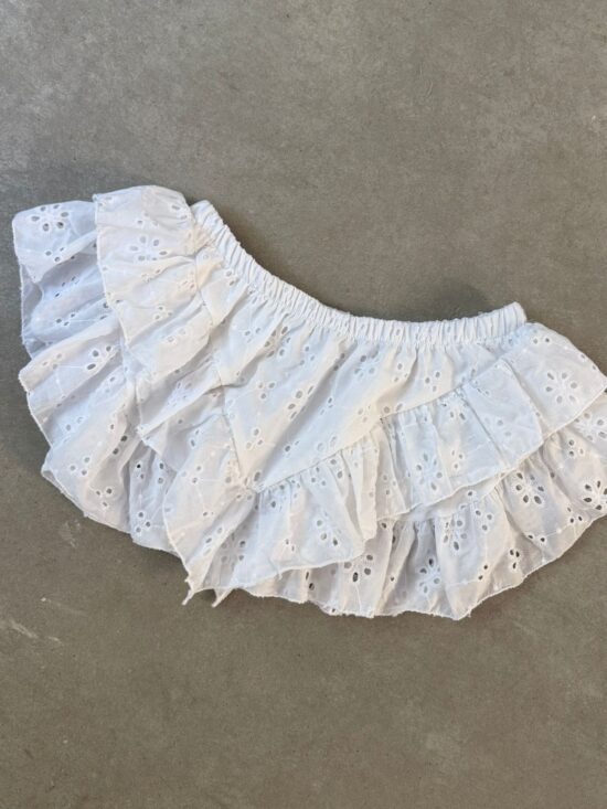 Falda V Broderie Blanco