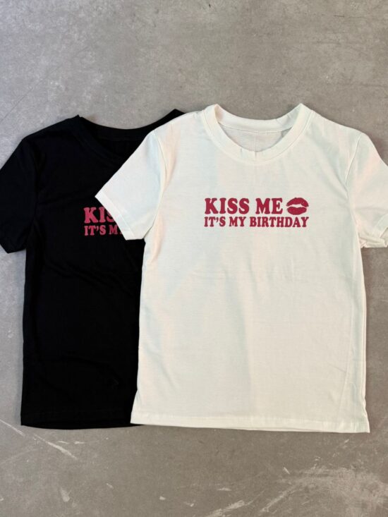 Remera Little Kiss Me It´s My Birthday
