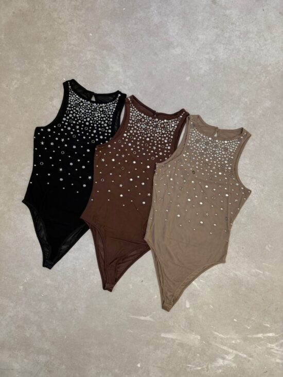 Body de Microtul Estrellas y Tachas