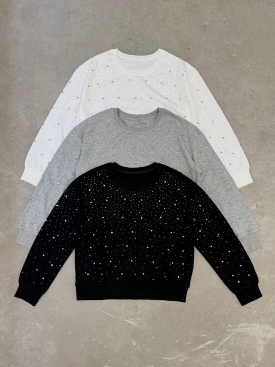 Buzo Cuello Redondo con Strass