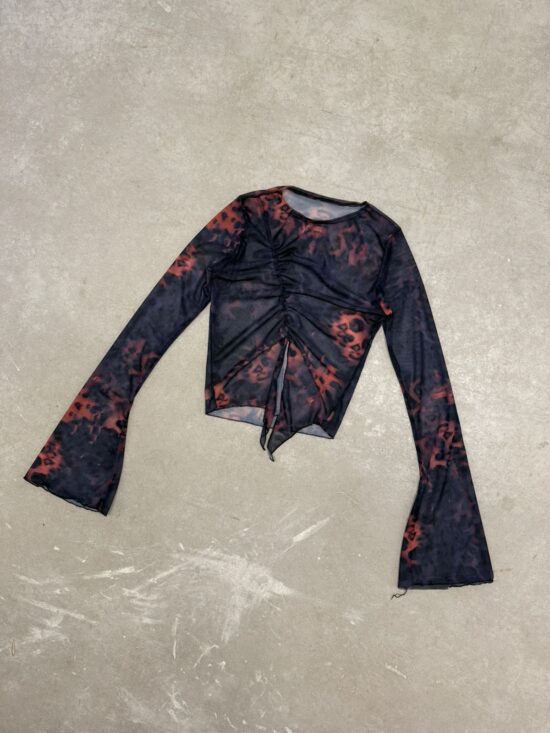 Top Volados Irregular con Hombros Sublimado