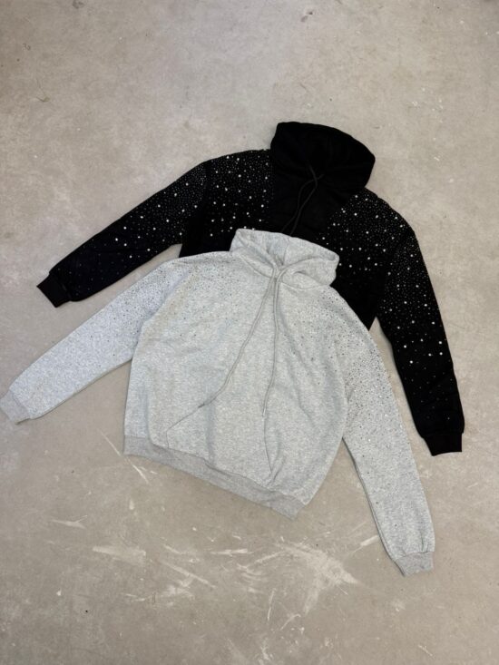 Buzo Canguro con Cordones y Hotfix Superior