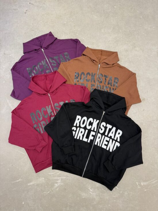 Buzo Campera Rockstar c/ Cierre Frizado