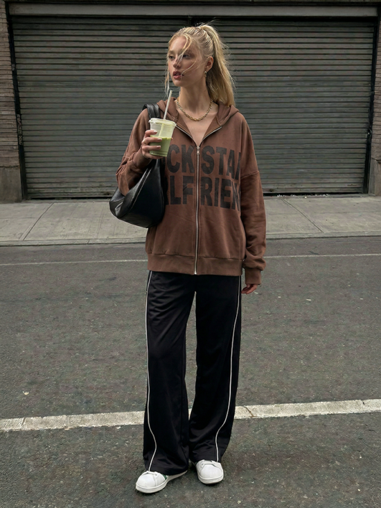 Buzo Campera Rockstar c/ Cierre Frizado