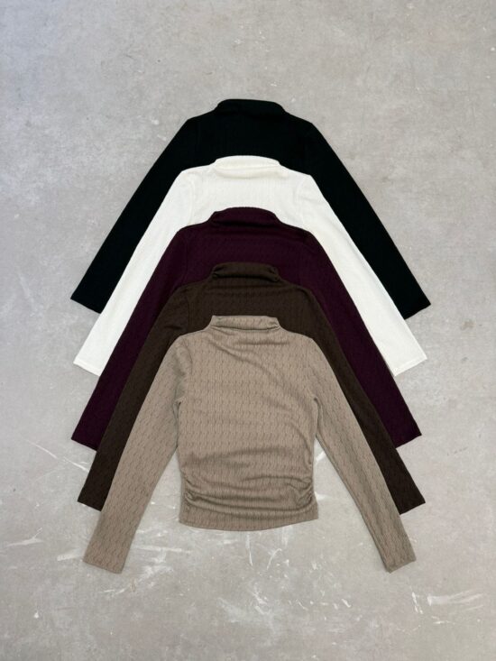 Top Manga Larga Caida