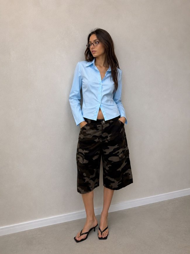 Camisa Entallada S/ Puño Poplin