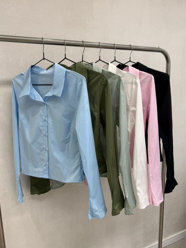 Camisa Entallada S/ Puño Poplin